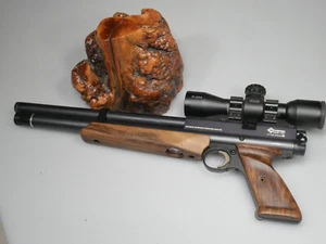 CUSTOM WALNUT PISTOL FOREARM & GRIPS FIT CROSMAN 1720T/1720 T, BENJAMIN MARAUDER - Picture 1 of 6