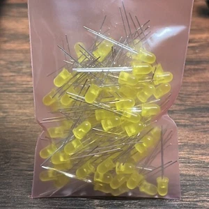 5mm Yellow LED Diffused (100pcs) LEDTECH UT1831-81 NOS - Picture 1 of 2