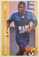 André Kana-Biyik Official Middle Football Cards 1994 Panini UNFP Card No. 151