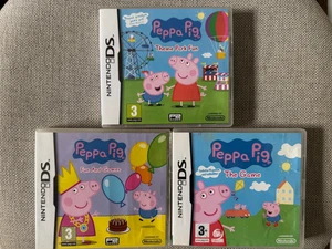 ds Peppa Pig: The Game + Fun Games + Theme Park (Works in the US) REGION FREE - Picture 1 of 5