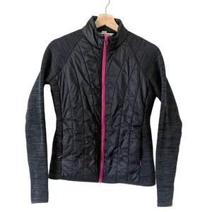 Orvis Passport Adventure Mixed Media Quilted Jacket Mid Weight Zip Fleece Sz XS - Picture 1 of 9