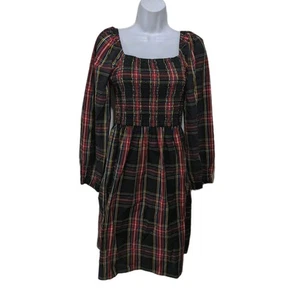 J Crew Crewcuts Smocked Plaid Fit Flare Dress Girls 14 Classic Christmas #9 - Picture 1 of 9