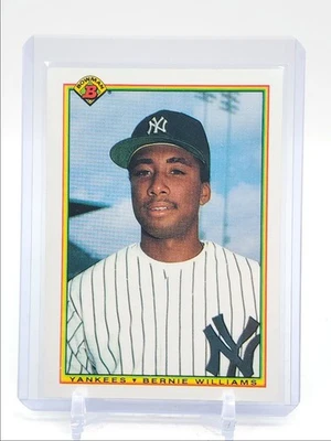 Bernie Williams 1990 Bowman béisbol novato Yankees #439 RC Q5403 Foto 1 de 2