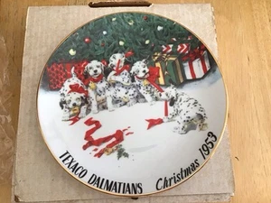Texaco Decorative Dalmatians Collector Christmas Plate Limited Edition - Picture 1 of 2