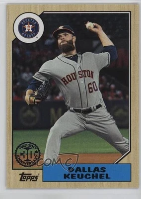 2017 Topps Update 1987 Topps Baseball 30th Anniversary Dallas Keuchel #US87-8 - Image 1 of 2