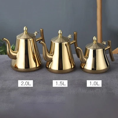 Teapot with Thickened Bottom and Securely Welded Handle for Easy Brewing - Image 1 of 4