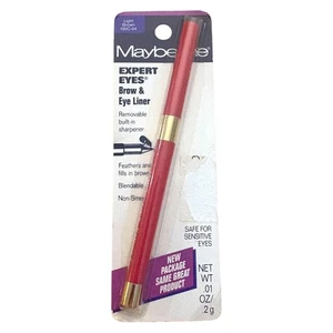 MAYBELLINE Neuf dans sa boîte Vintage Expert Eyes Brow & Liner Crayon Marron Clair 100C-04 Eyeliner - Photo 1/2