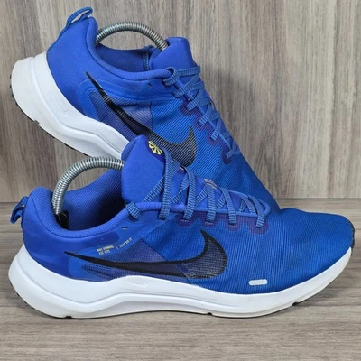 Nike Trainers Mens Size UK 9 Downshifter 12 Blue White Mesh Running Gym Shoes - Image 1 of 4