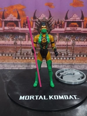 Mortal Kombat 可动人偶 JADE 带 Staff Kustom MK 三重奏 6 英寸复古 90 年代 — 第 1/4 张图片