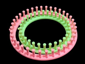 Juego de 2 telares redondos para tejer a mano sin marca  - Imagen 1 de 2