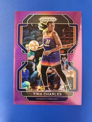 2022 Panini Prizm WNBA TINA CHARLES PURPLE PRIZM SP /99 - Image 1 of 2