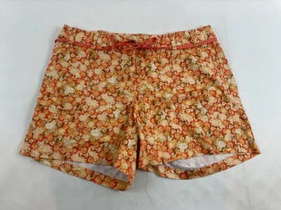 Шорты Skye's The Limit женские размер 16 оранжевые желтые с цветочным узором пляжные подпоясанные - Изображение 1 из 4