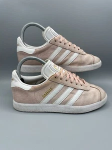 Adidas Gazelle Low Suede Trainers BB5472 Vapor Pink/White UK4 US 4.5 EU36.2/3 - Picture 1 of 11