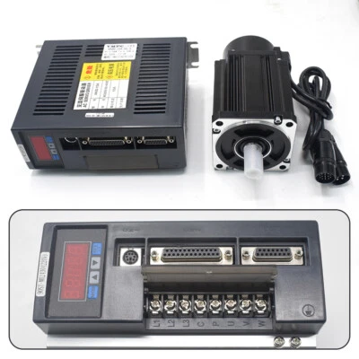 ToAuto Servo Motor 750W AC Driver 2.4NM NEMA34 Dir Step Controll for CNC Milling - Image 1 of 4