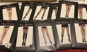 NEW Leg Avenue Black Sexy Spandex/Nylon Stockings 90-160lbs - Choose You Style - Picture 1 of 26