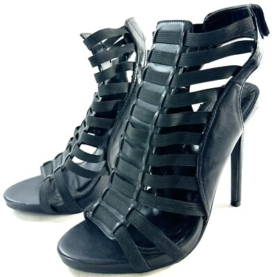 Zapatos Forever Tacones de aguja Negros Viviana Correa Trasera Talla 7 Foto 1 de 4