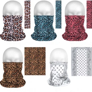 Damen Multifunktionstuch LEOPARD Schal Behelfsmaske Mundbedeckung Halstuch Maske - Bild 1 von 8