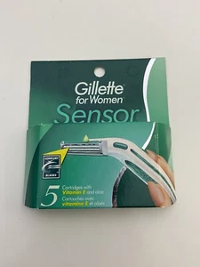 Gillette Women Sensor Razor Cartridge Refills 5ct New Sealed Package Wear - Picture 1 of 2