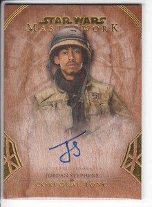 2018 Topps Star Wars Masterwork Autograph, Medallian, Stamp Cards You Pick