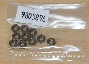 Tamiya 9805896/19805896 Black 3mm Nut (10 Pcs.), NIP - Picture 1 of 2