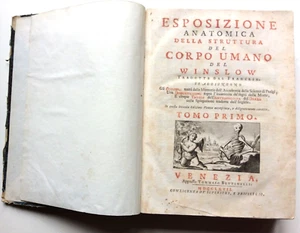 ESPOSIZIONE ANATOMICA DELLA STRUTTURA DEL CORPO UMANO, WINSLOW, 1767, 2 tomi - Foto 1 di 12