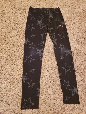Leggings de yoga negros PUMA para niñas talla 10-12 Foto 1 de 4