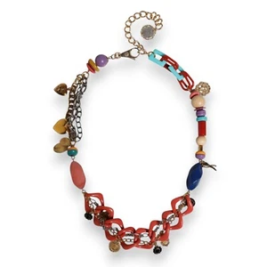 DOLCE & GABBANA Belt Multicolor Embellished Waist Chain Necklace s. M 1200usd - Picture 1 of 8