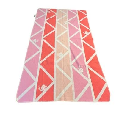 Manta de seguridad David Fussenegger textil rosa blanco melocotón caracol recepción bebé Foto 1 de 4