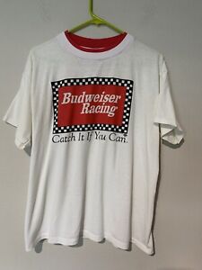 Vtg Budweiser Racing Ray Catena Offshore Grand Prix Race T Shirt XL- Read