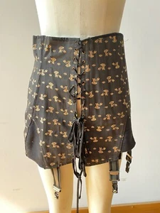 RARE 1930/40's Girdle fancy black and gold custom made 29 inch Exc condition - Picture 1 of 12