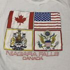 Vintage Niagara Falls Canada Ringer T Shirt Single Stitch USA Eagle Crest Medium