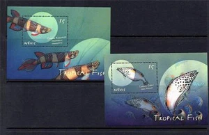 NEVIS MNH 2000 MS1465 TROPICAL FISH MINI SHEETS X 2 - Picture 1 of 1