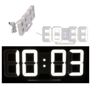 LED Digitaluhr mit Datum & Temperaturanzeige Lichtsensor USB Wecker Digital NEU - Bild 1 von 1