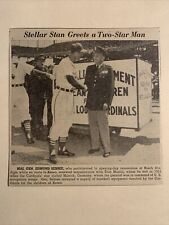 Stan Musial Opening Day Military Busch 1954 Sporting News Baseball 6X7 Panel