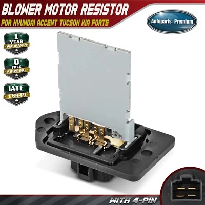 HVAC Heater Blower Motor Resistor for Hyundai Accent 2012 Forte Kia Rio Sportage - Image 1 of 4