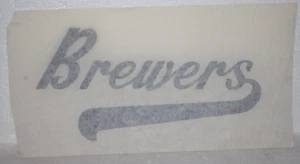 Milwaukee Brewers Large Bügelbild Wärmeübertragung Team Shirt Aufkleber Vintage Lager - Bild 1 von 3
