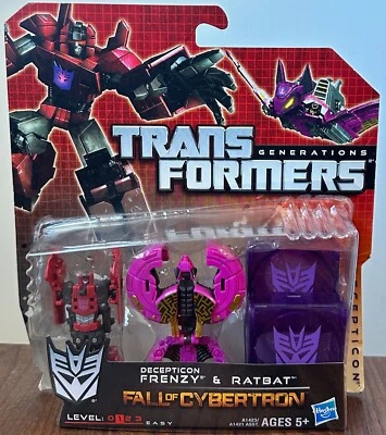 Transformers Generations Fall of Cybertron Ratbat and Decepticon Frenzy Set New - Image 1 of 3