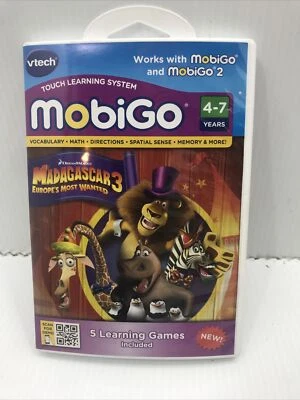 V-Tech MobiGo Game "DREAMWORKS: MADAGASCAR 3," 2012; VG; Free US Shipping! - Image 1 of 2