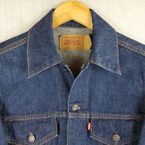 Vintage Levis Deadstock Größe 38 Small Made in Canada Herren Denim Trucker Jacke 