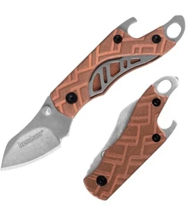 Kershaw Cinder Linerlock Folding Knife 1.5" 3Cr13 Stainless Blade Copper Handle - Picture 1 of 3