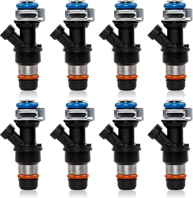4.8 5.3 6.0 Fuel Injector 4 Holes 8Pcs, Compatible with 1999-2006 Chevrolet Silv - Image 1 of 4