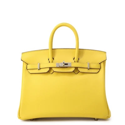 HERMES Birkin Talla 25 Cuero Swift Jaune de Naples Foto 1 de 4