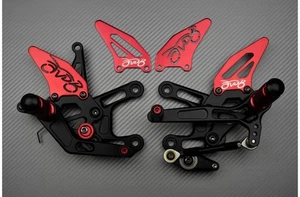 Platines Commandes Reculées Racing AVDB Rouges DUCATI PANIGALE 899 H8 2013-2015 - Picture 1 of 5