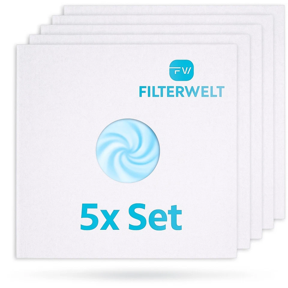 5x Filterwelt® Filtereinsatz passt für MAICO Lüfter ZF 60/100 Staubfilter AP/APB