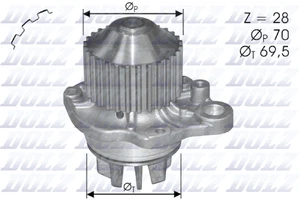 Pompa acqua raffreddamento motore LEGNO C121 per CITROËN XANTIA ESPACE 605 PEUGEOT Y4 406 - Foto 1 di 5