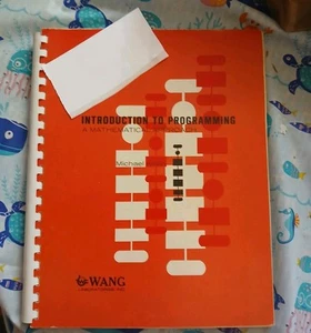 1969 WANG 370 Intro To Programming A Mathmatical Approach Computer Manual Killen - Afbeelding 1 van 18