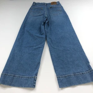 Lee Y2K 90s 6 Short (Fits 26W 28L) Rise Wide Leg Denim Jeans - Picture 1 of 12