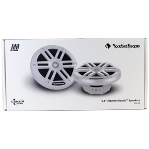 Rockford Fosgate M0-65 6-1/2" 2-Way Marine Audio Coaxial Speakers - White NEW - Picture 1 of 4