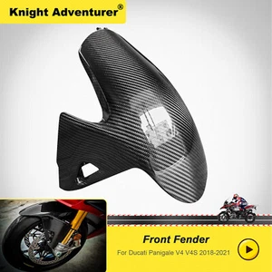 DUCATI Panigale V4/ V2 / Streetfighter V4 Carbon Fiber Front Fender Mudguard - Bild 1 von 11