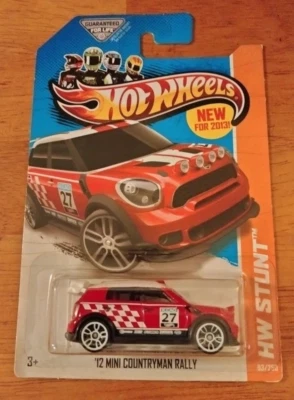 2012 Hot Wheels HW Stunt '12 MINI COUNTRYMAN RALLY red - Image 1 of 4